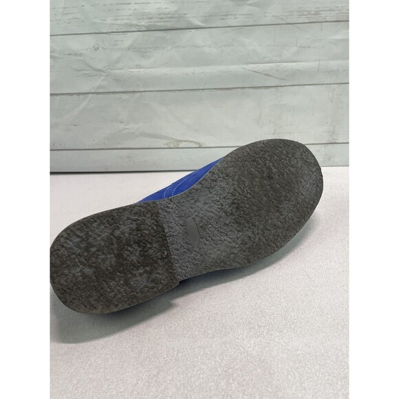 Alpine Swiss Beau Genuine Leather Blue Suede Wingtip Brogue Oxford S817 Size 10 - Picture 11 of 15